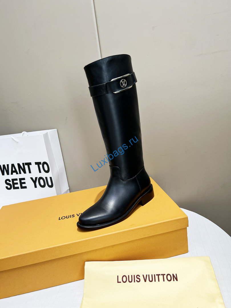 Louis Vuitton - Women's Shoes -Westside Flat High Boots -2022 Collection -1AAJ4M | louisvuitton women sshoes boots 1aaj4m westside black 008