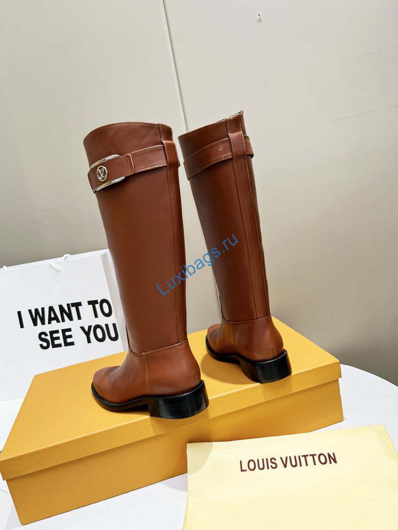 Louis Vuitton - Women's Shoes -Westside Flat High Boots -2022 Collection -1AABES #002 | louisvuitton women sshoes boots 1aaj4m westside brown 002