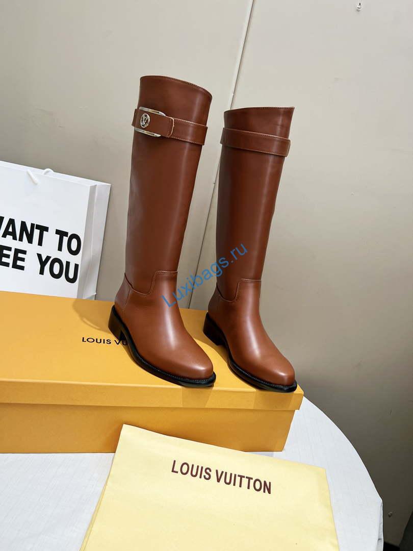 Louis Vuitton - Women's Shoes -Westside Flat High Boots -2022 Collection -1AABES #002 | louisvuitton women sshoes boots 1aaj4m westside brown 003
