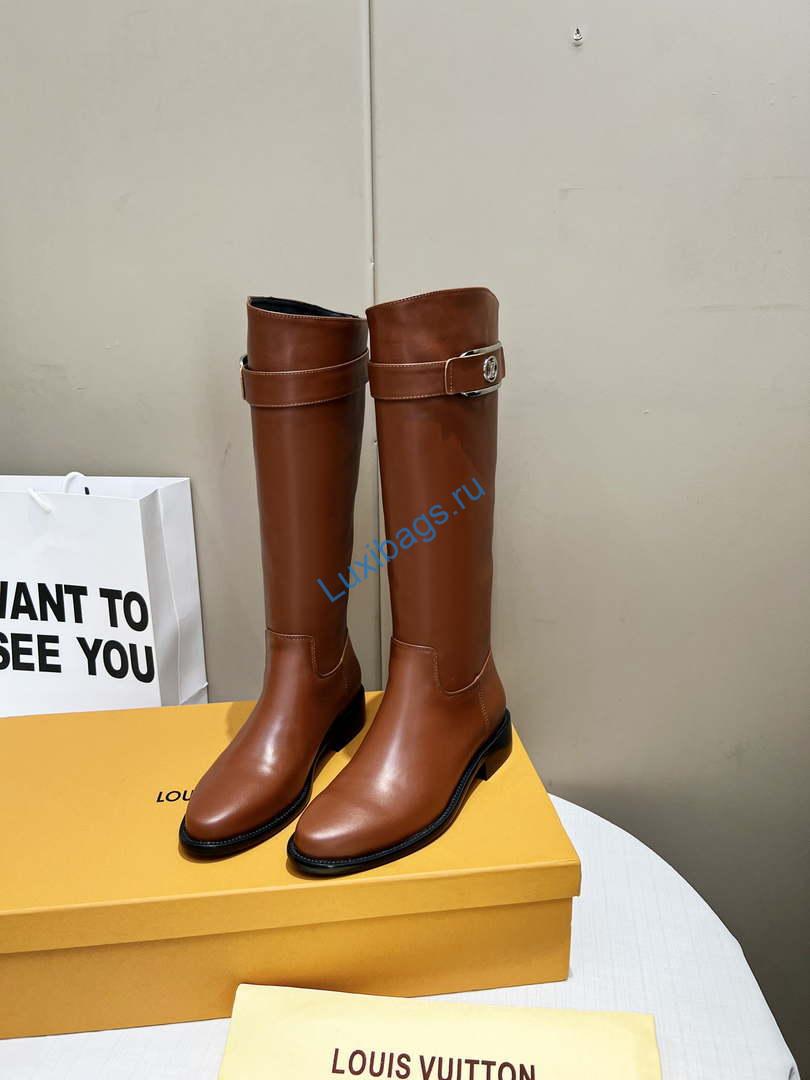 Louis Vuitton - Women's Shoes -Westside Flat High Boots -2022 Collection -1AABES #002 | louisvuitton women sshoes boots 1aaj4m westside brown 007
