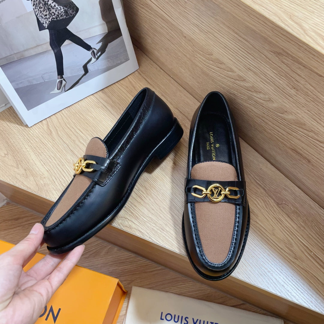 Louis Vuitton Women's Shoes 1AACXY Chess Flat Loafers 184003 | louisvuitton women sshoes chessflatloafers 1aacxy 4184003 4