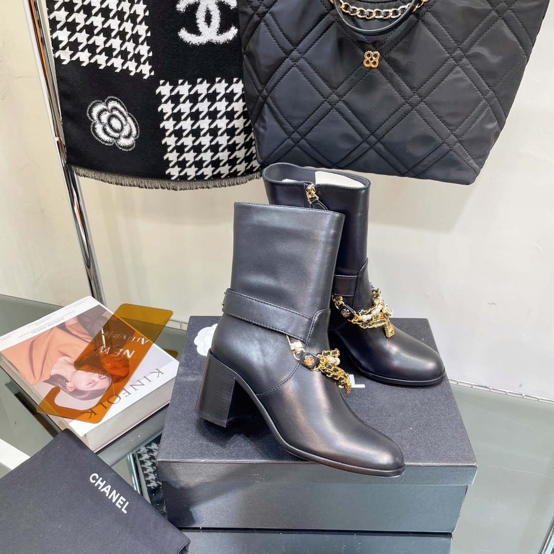 Chanel Women's Shoes Ankle Boots G38816 | wsxc1665850477232 chanel womensshoes highboots g38816 3