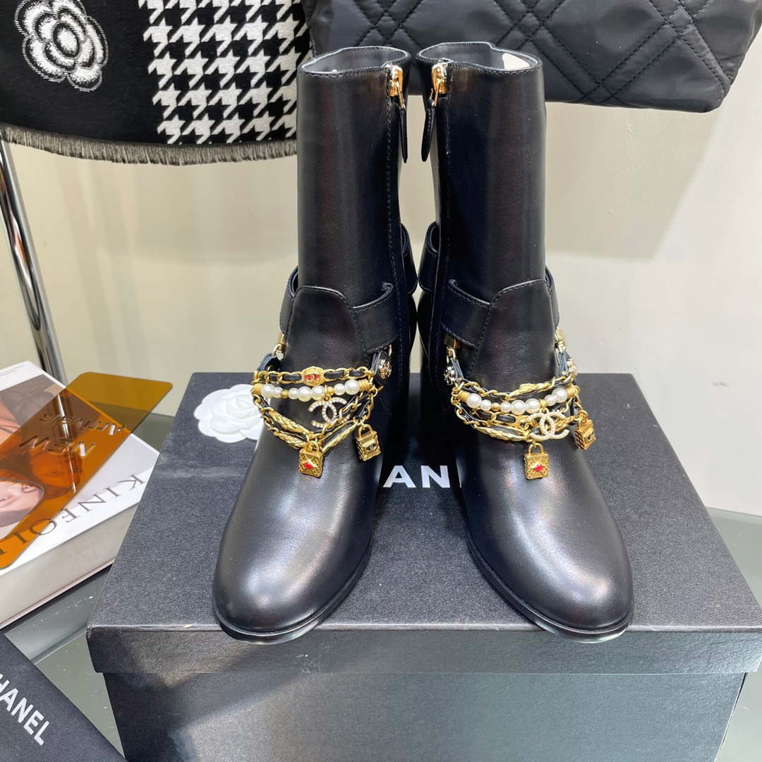 Chanel Women's Shoes Ankle Boots G38816 | wsxc1665850477232 chanel womensshoes highboots g38816 4