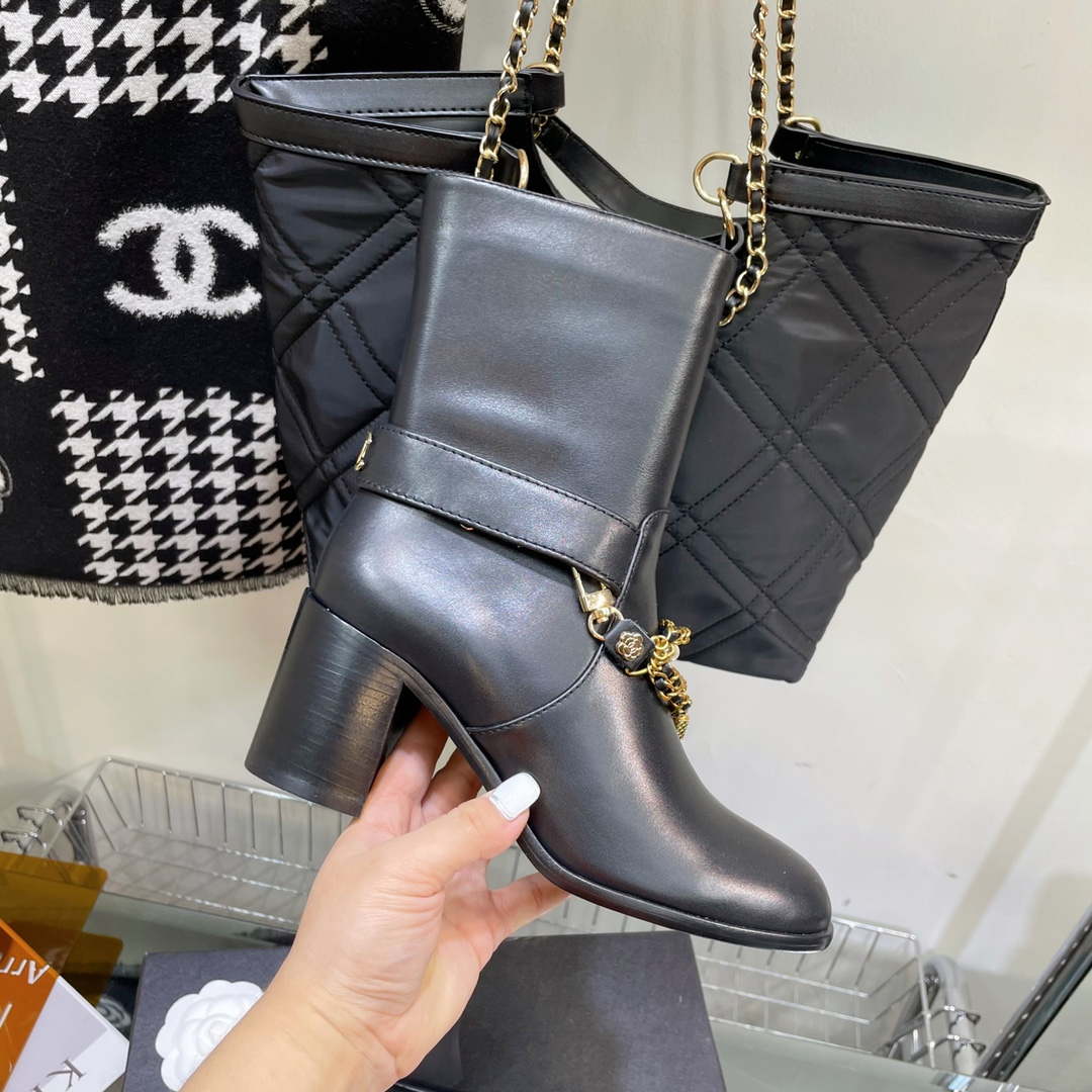 Chanel Women's Shoes Ankle Boots G38816 | wsxc1665850477232 chanel womensshoes highboots g38816 5