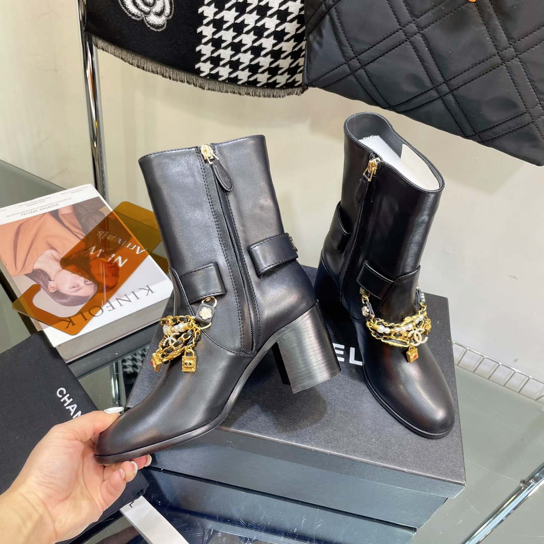 Chanel Women's Shoes Ankle Boots G38816 | wsxc1665850477232 chanel womensshoes highboots g38816 9