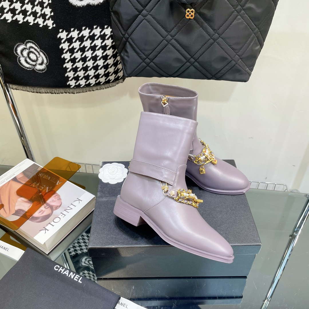 Chanel Women's Shoes Ankle Boots G38817 | wsxc1665850477232 chanel womensshoes highboots g38817 3