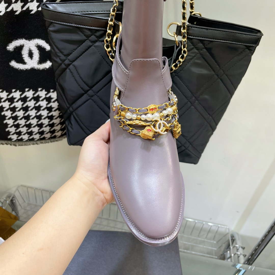 Chanel Women's Shoes Ankle Boots G38817 | wsxc1665850477232 chanel womensshoes highboots g38817 4