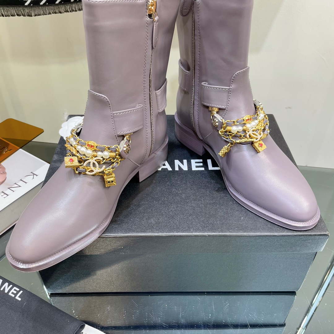 Chanel Women's Shoes Ankle Boots G38817 | wsxc1665850477232 chanel womensshoes highboots g38817 7
