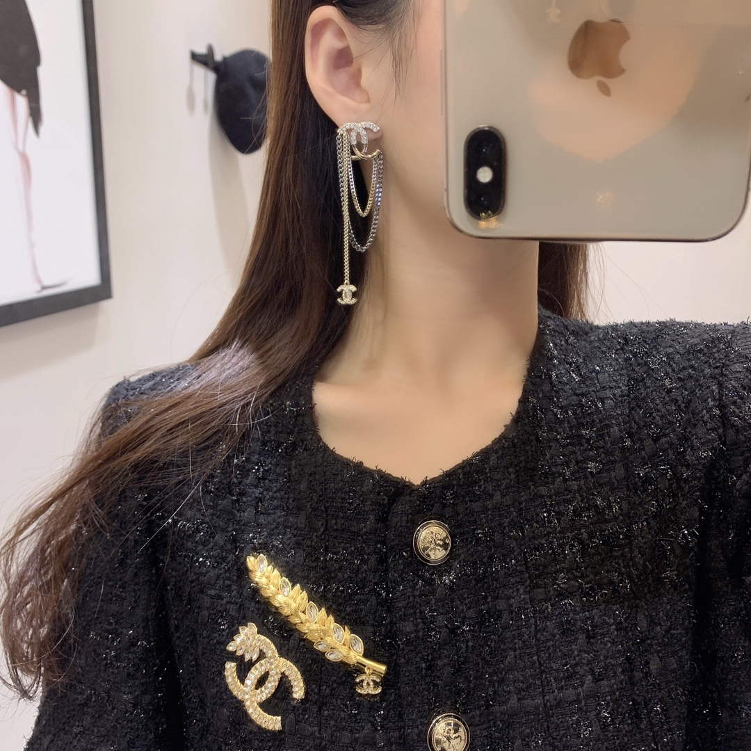 Chanel AB9853 Earring Designer Jewelry CC31527 | chanel ab9853 earring designer jewelry cc31527 002