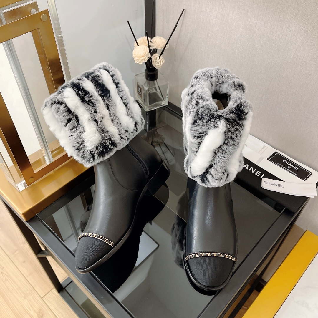Chanel Women's Shoes Short Boots 193743 | chanel womens shoes short boots 193743 004