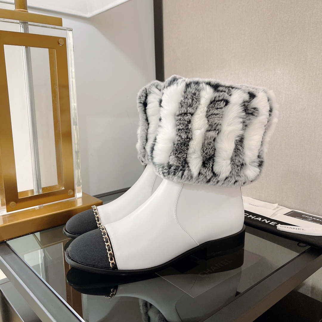 Chanel Women's Shoes Short Boots 193744 | chanel womens shoes short boots 193744 006