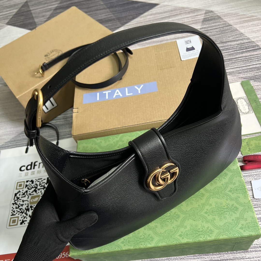 Gucci 726274 Aphrodite Medium Shoulder Bag Black | gucci 726274 aphrodite medium shoulder bag black 005