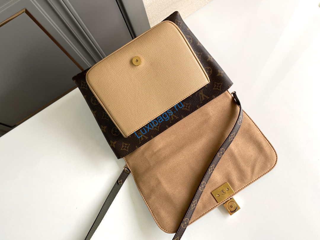 LV M44257 Louis Vuitton Marignan Messenger Top Handle Monogram M43960 Bag Apricot | lv m44286 louis vuitton marignan messenger top handle m44259 monogram bag apricot 007