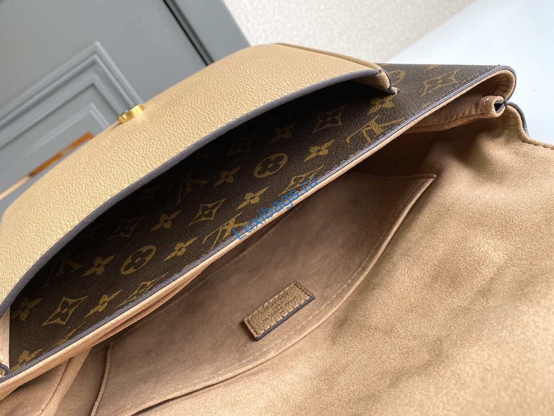 LV M44257 Louis Vuitton Marignan Messenger Top Handle Monogram M43960 Bag Apricot | lv m44286 louis vuitton marignan messenger top handle m44259 monogram bag apricot 009