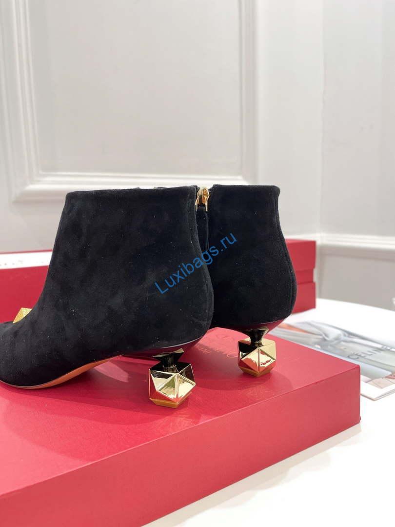 Valentino Women's Shoes Rockstud Short Boot 153652 | valentino womens shoes rockstud short boot 153652 008