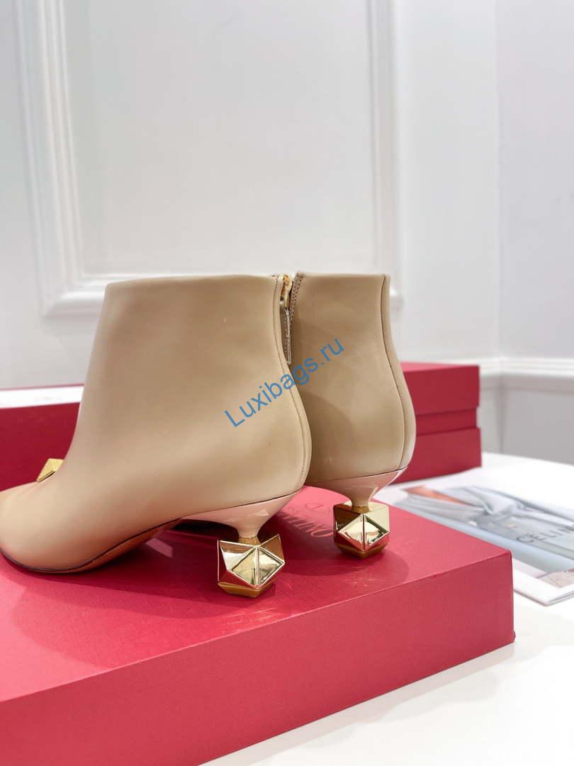 Valentino Women's Shoes Rockstud Short Boot 153653 | valentino womens shoes rockstud short boot 153653 008