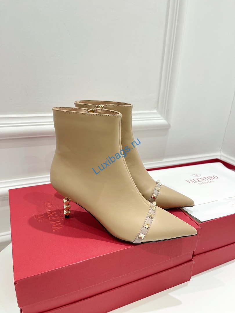 Valentino Women's Shoes Rockstud Short Boot 153657 | valentino womens shoes rockstud short boot 153657 001