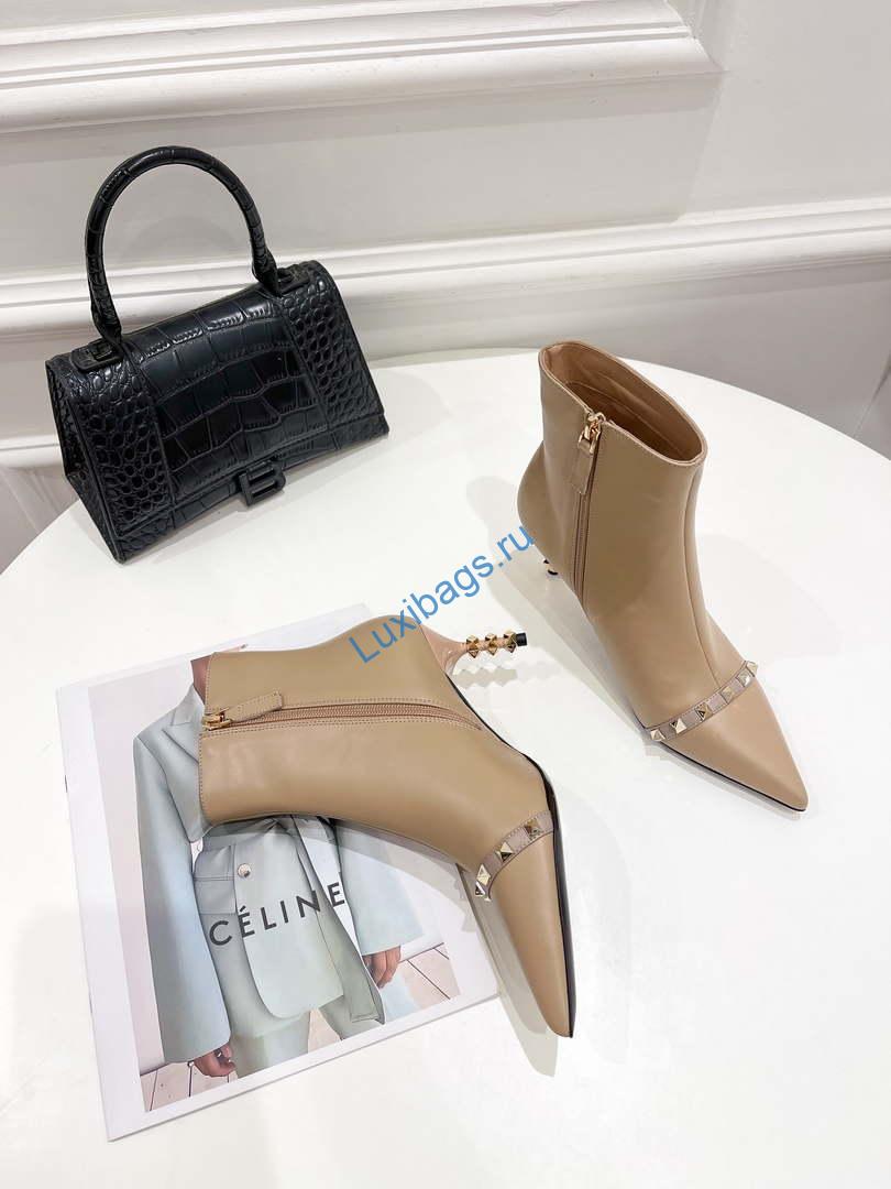 Valentino Women's Shoes Rockstud Short Boot 153657 | valentino womens shoes rockstud short boot 153657 006