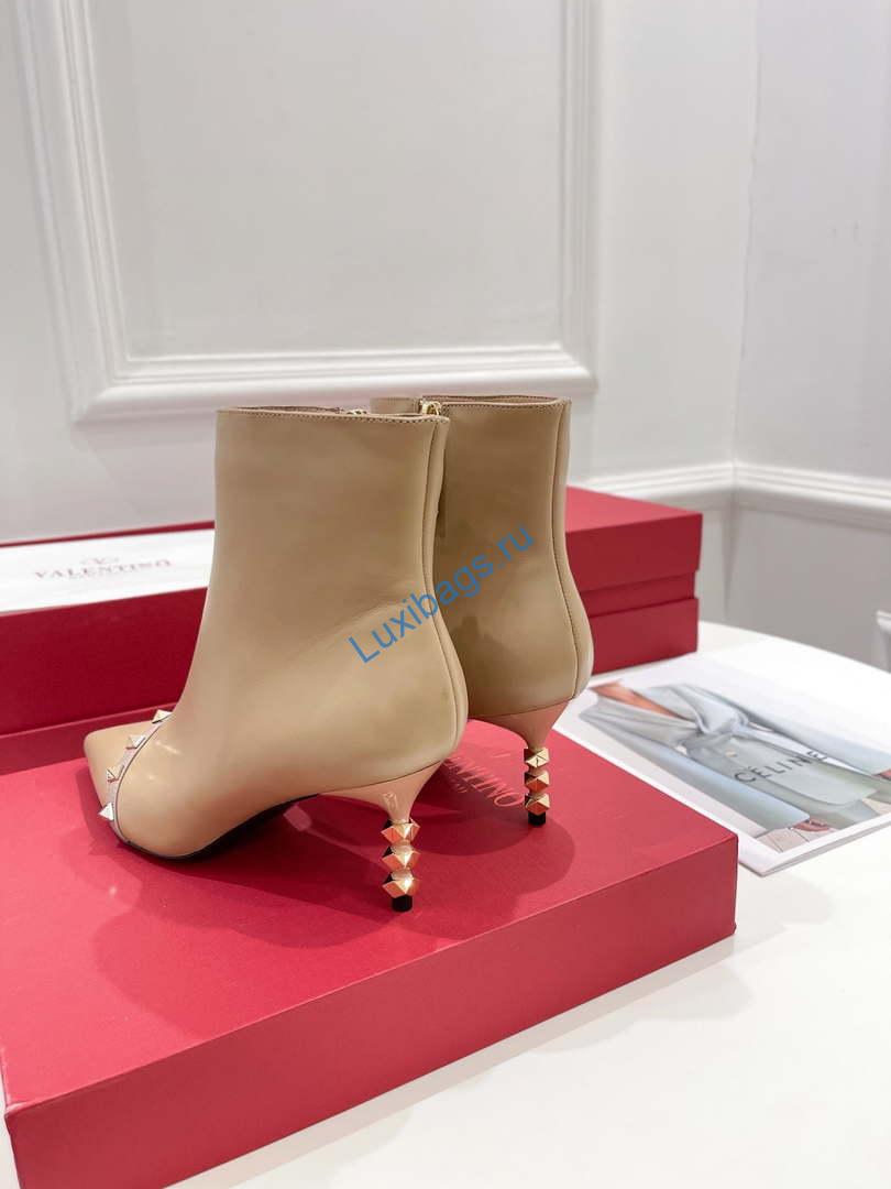Valentino Women's Shoes Rockstud Short Boot 153657 | valentino womens shoes rockstud short boot 153657 008