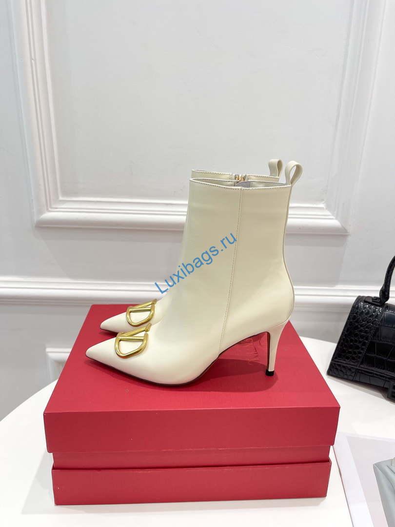 Valentino Women's Shoes Vlogo Signature Short Boot 153667 | valentino womens shoes roman stud short boot 153667 004
