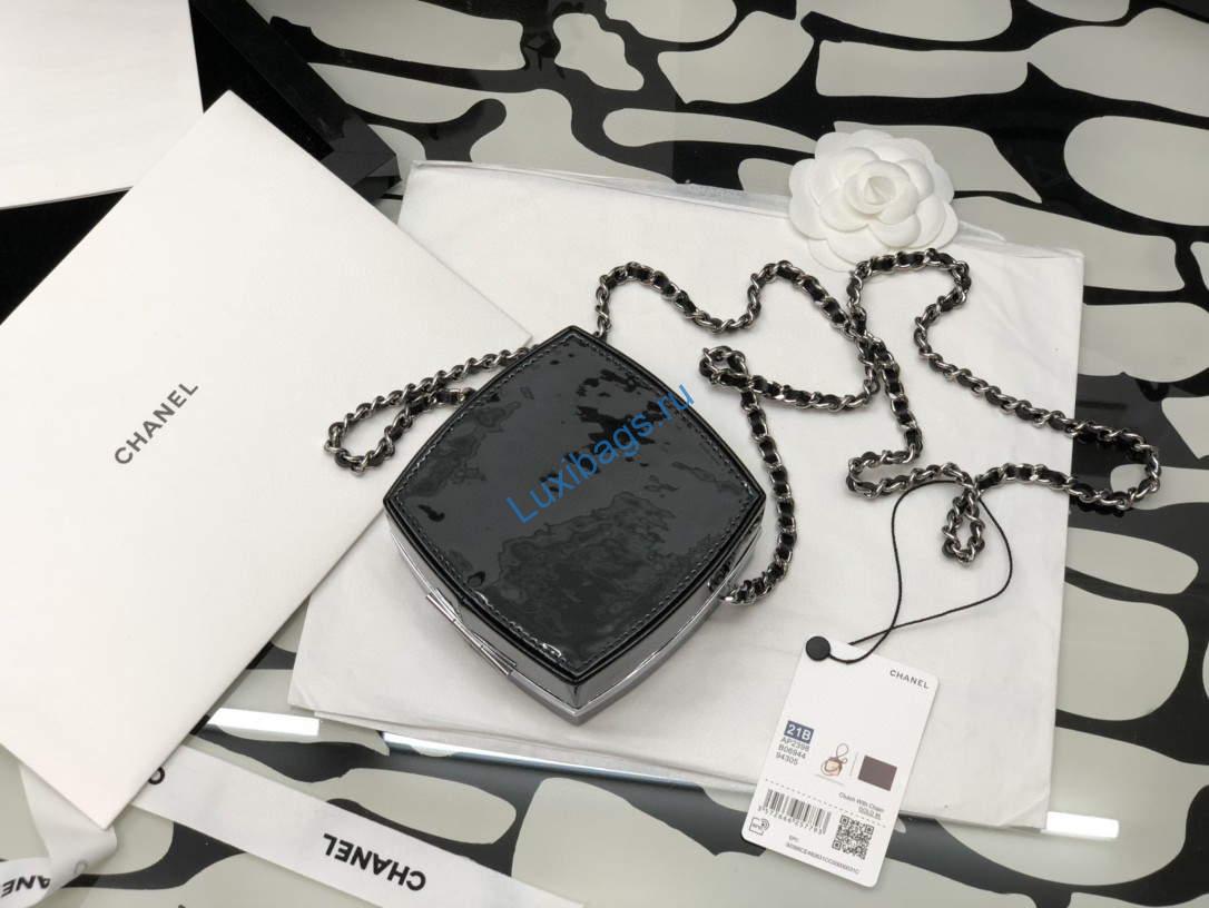 Chanel AP2398 Small Vanity Case Acrylic Black Silver | chanel ap2398 small vanity case acrylic black silver 0006