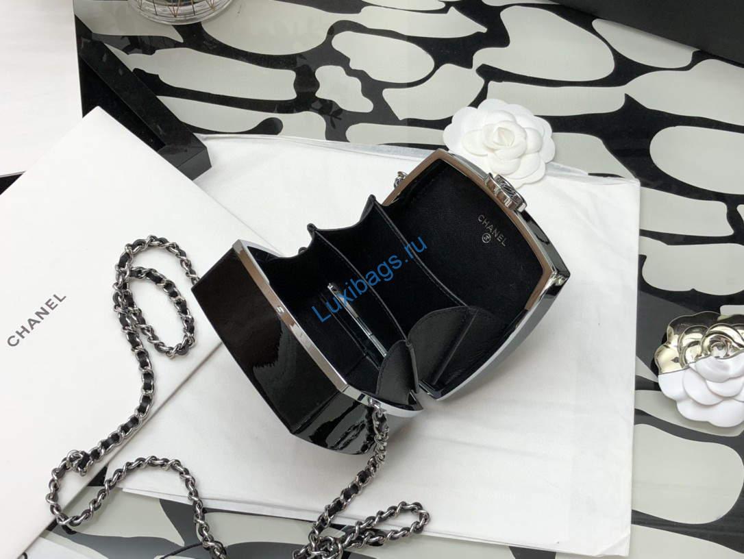 Chanel AP2398 Small Vanity Case Acrylic Black Silver | chanel ap2398 small vanity case acrylic black silver 0007