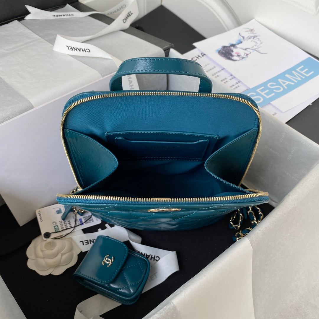 Chanel AS3332 Backpack Shiny Calfskin Bag Blue | chanel as3332 backpack shiny calfskin bag blue 007