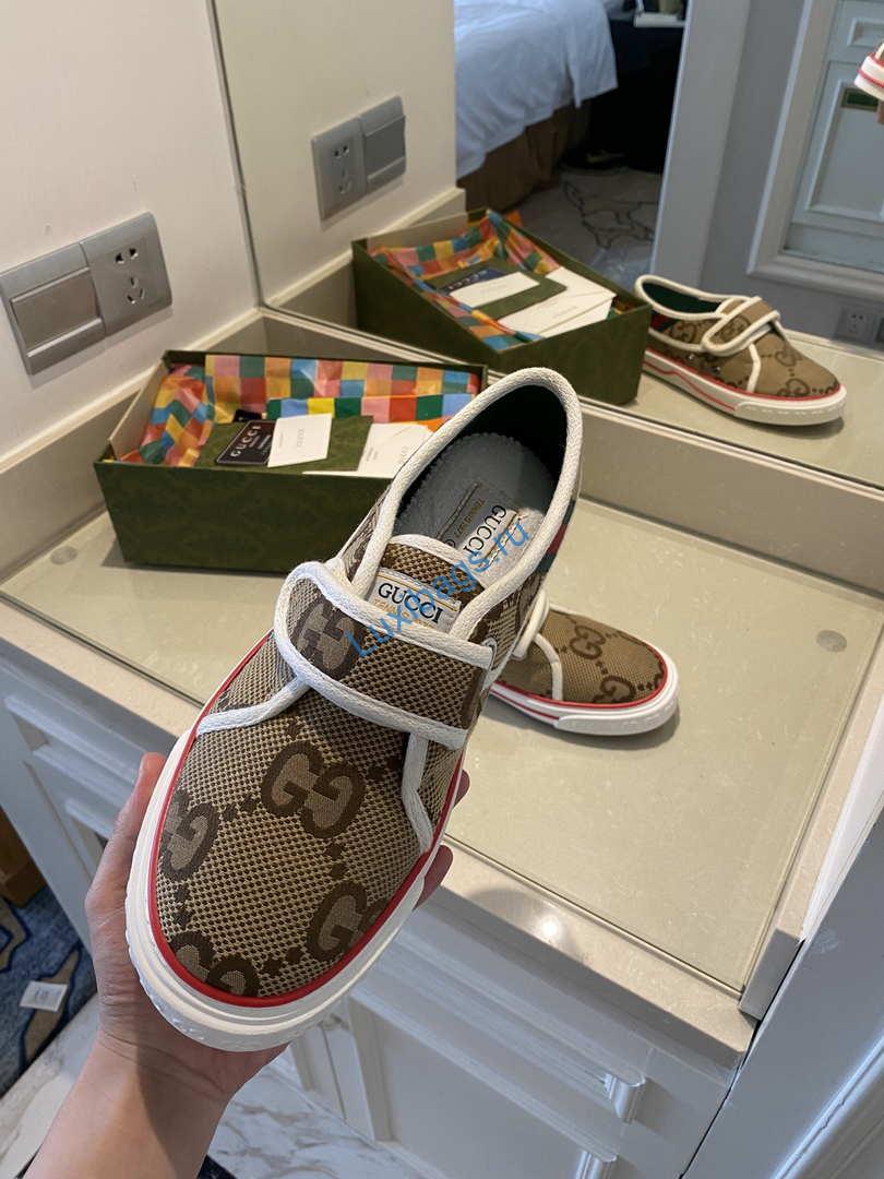 Gucci Women Men‘s GG Sneaker G81214 Brown | gucci women men s gg sneaker g81214 brown 007