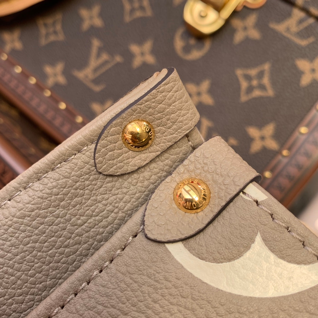 LV M45779 Louis Vuitton Onthego Pm Bag leather Gray | lv m45779 louis vuitton onthego pm bag leather gray 004
