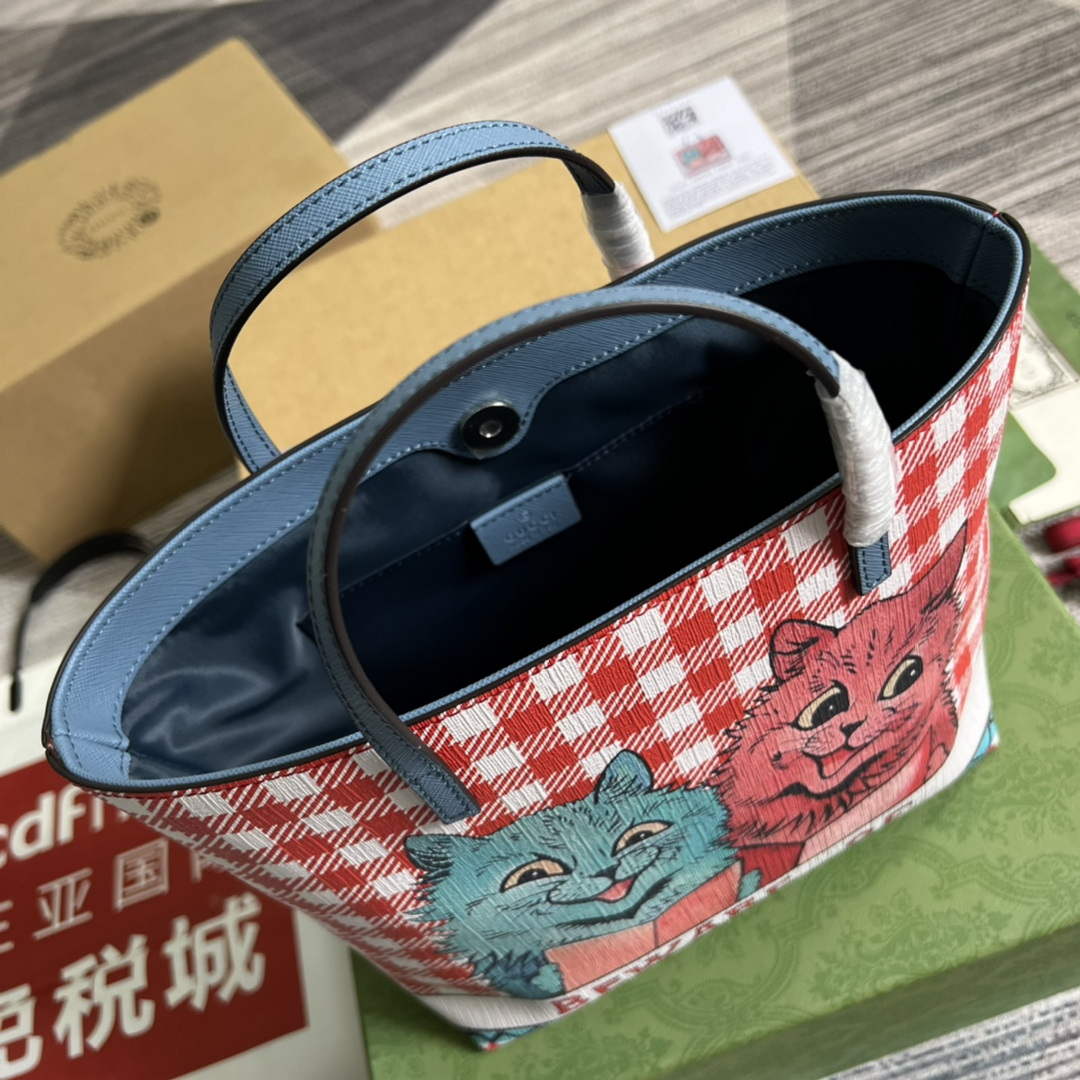 Gucci 410812 Children's Kitten Print Mini Shopping Bag | gucci 410812 childrens kitten print mini shopping bag 7