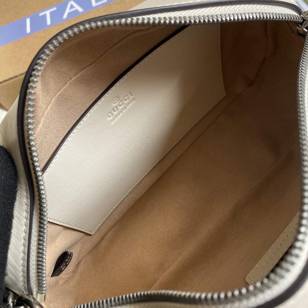 Gucci 447632 GG Marmont matelassé small shoulder bag White | gucci 447632 gg marmont small shoulder bag white 8
