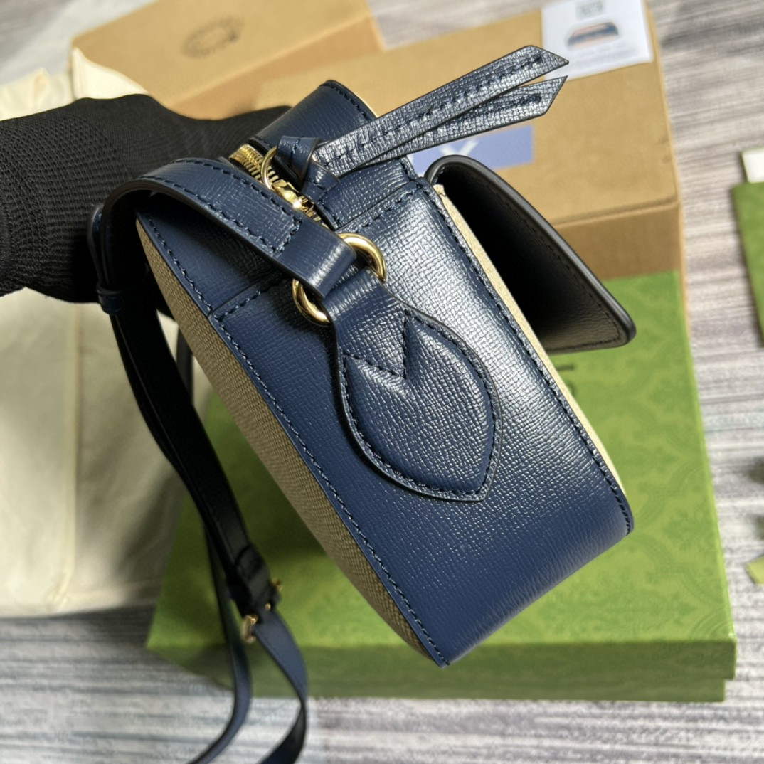 Gucci 645454 Gucci Horsebit 1955 Small Shoulder Bag Beige Blue | gucci 645454 gucci horsebit 1955 small shoulder bag 2
