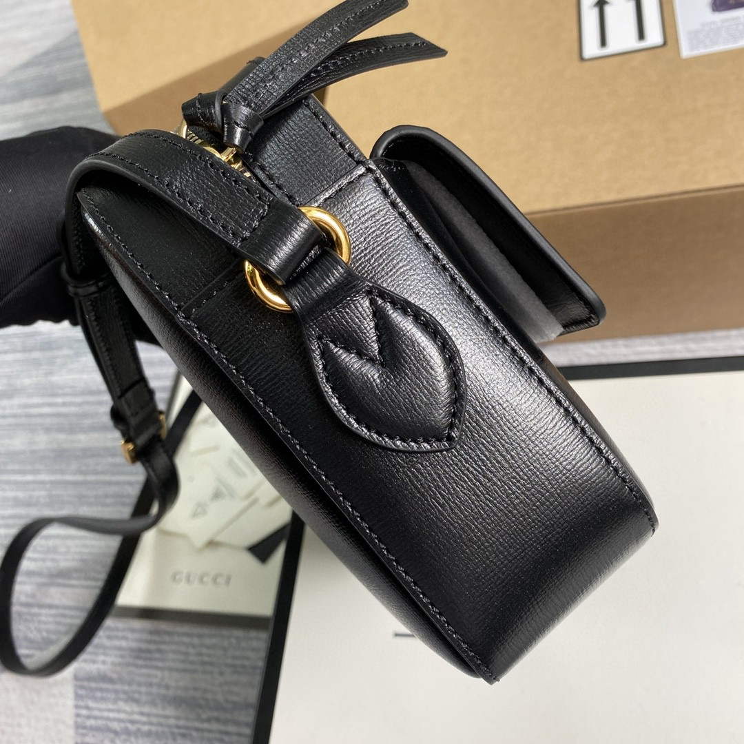 Gucci 645454 Gucci Horsebit 1955 Small Shoulder Bag Black | gucci 645454 gucci horsebit 1955 small shoulder bag 38