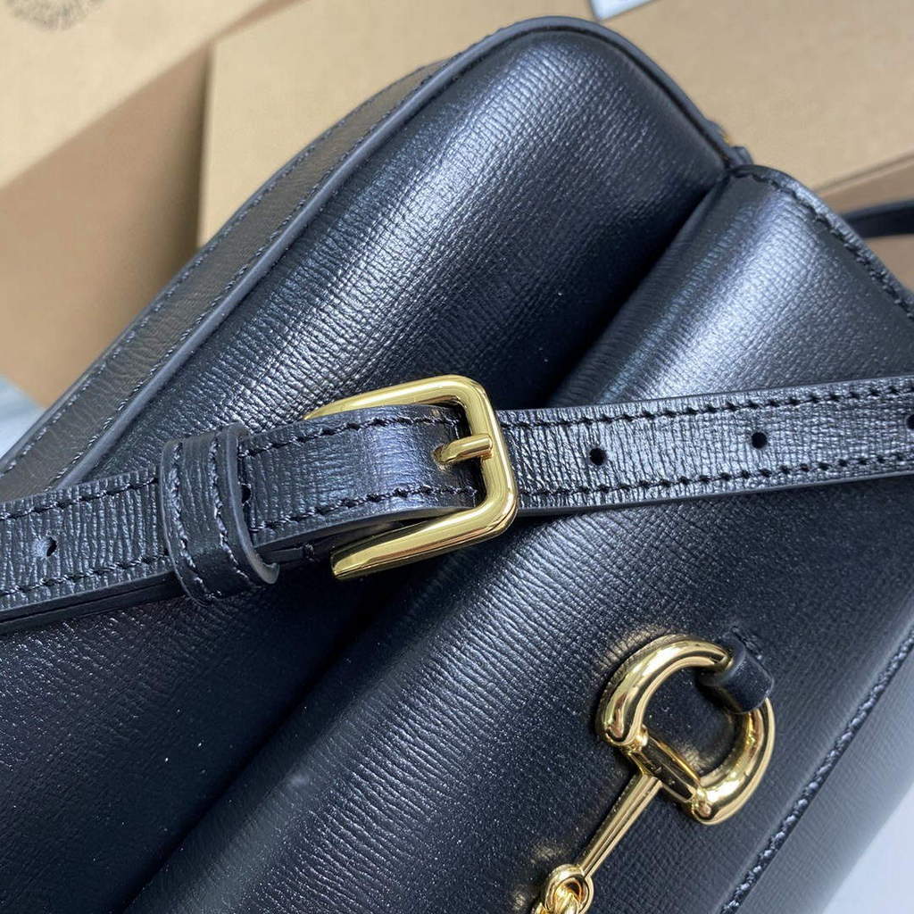 Gucci 645454 Gucci Horsebit 1955 Small Shoulder Bag Black | gucci 645454 gucci horsebit 1955 small shoulder bag 42