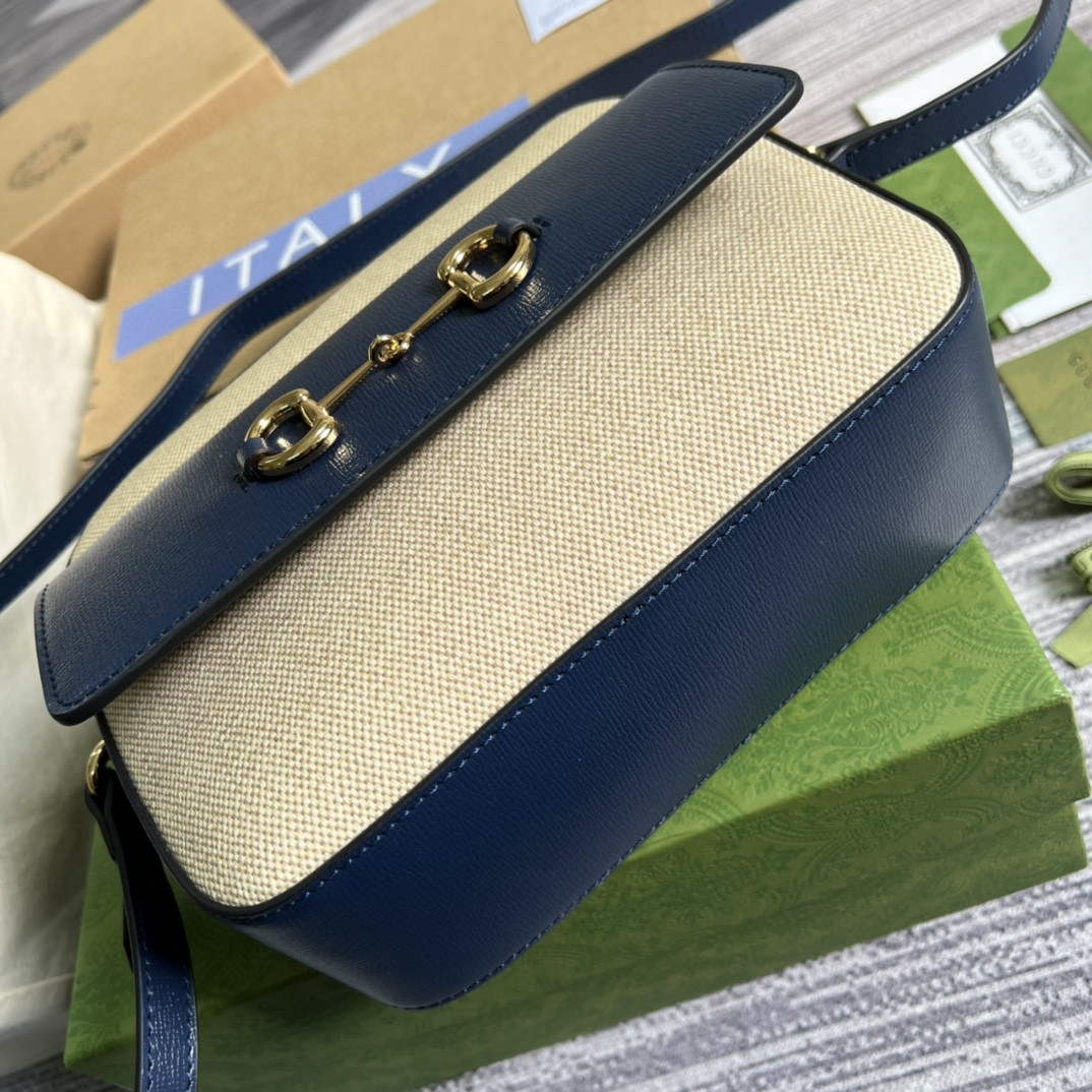 Gucci 645454 Gucci Horsebit 1955 Small Shoulder Bag Beige Blue | gucci 645454 gucci horsebit 1955 small shoulder bag 6