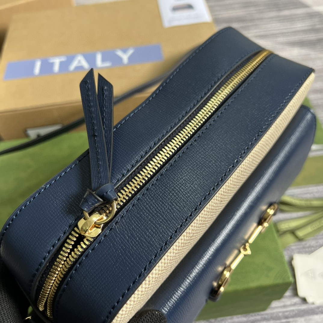 Gucci 645454 Gucci Horsebit 1955 Small Shoulder Bag Beige Blue | gucci 645454 gucci horsebit 1955 small shoulder bag 7