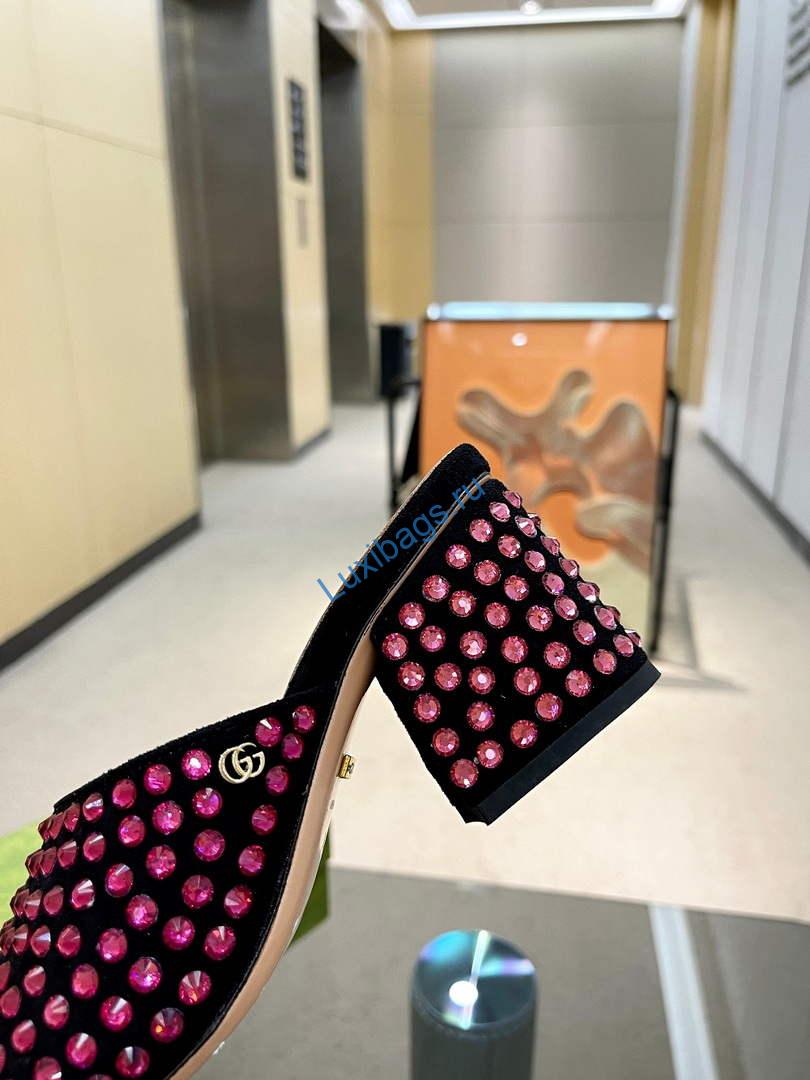 Gucci 695202 Women's Double G Slide Sandal G56244 | gucci 695202 womens double g slide sandal g56244 2