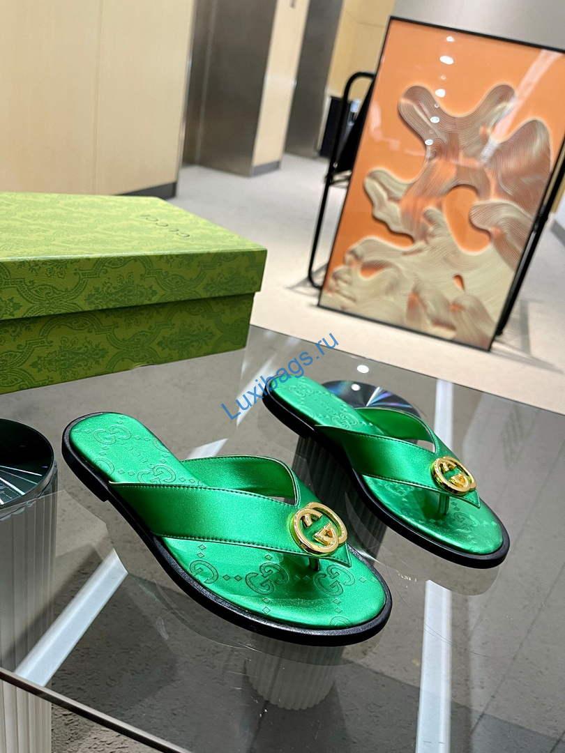 Gucci 695203 Men Women's Flip Flops Sandal G56251 | gucci 695203 men womens flip flops sandal g56251 7