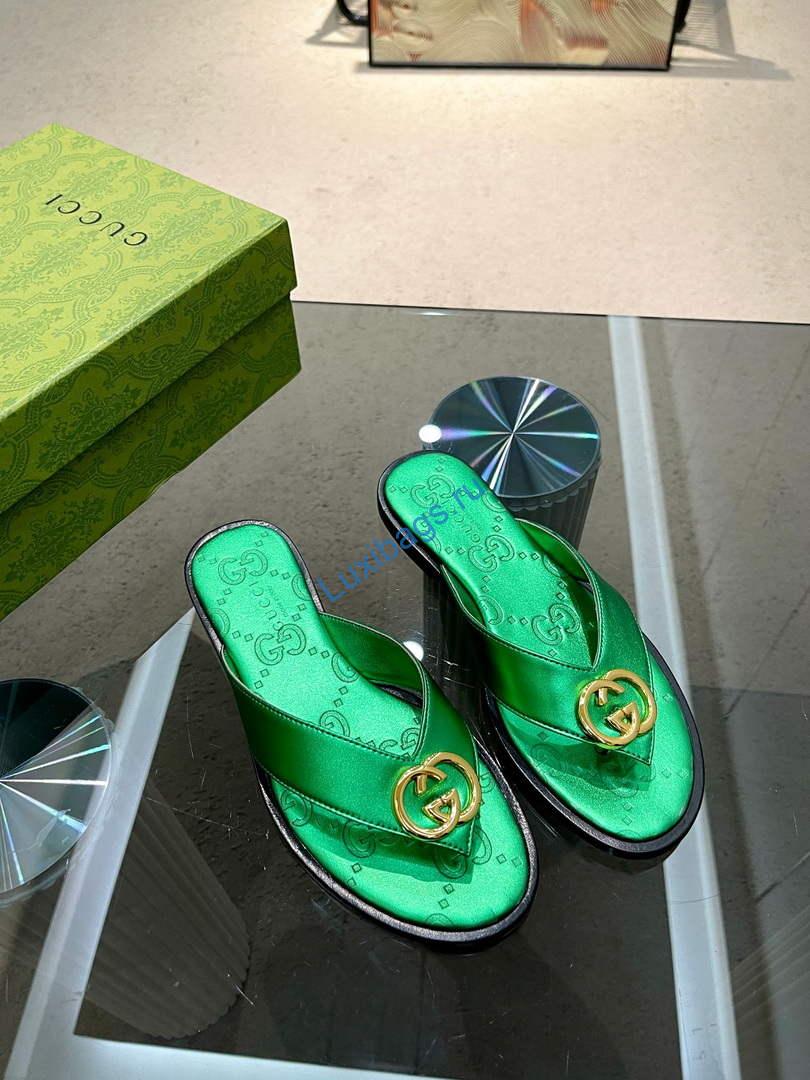 Gucci 695203 Men Women's Flip Flops Sandal G56251 | gucci 695203 men womens flip flops sandal g56251 8