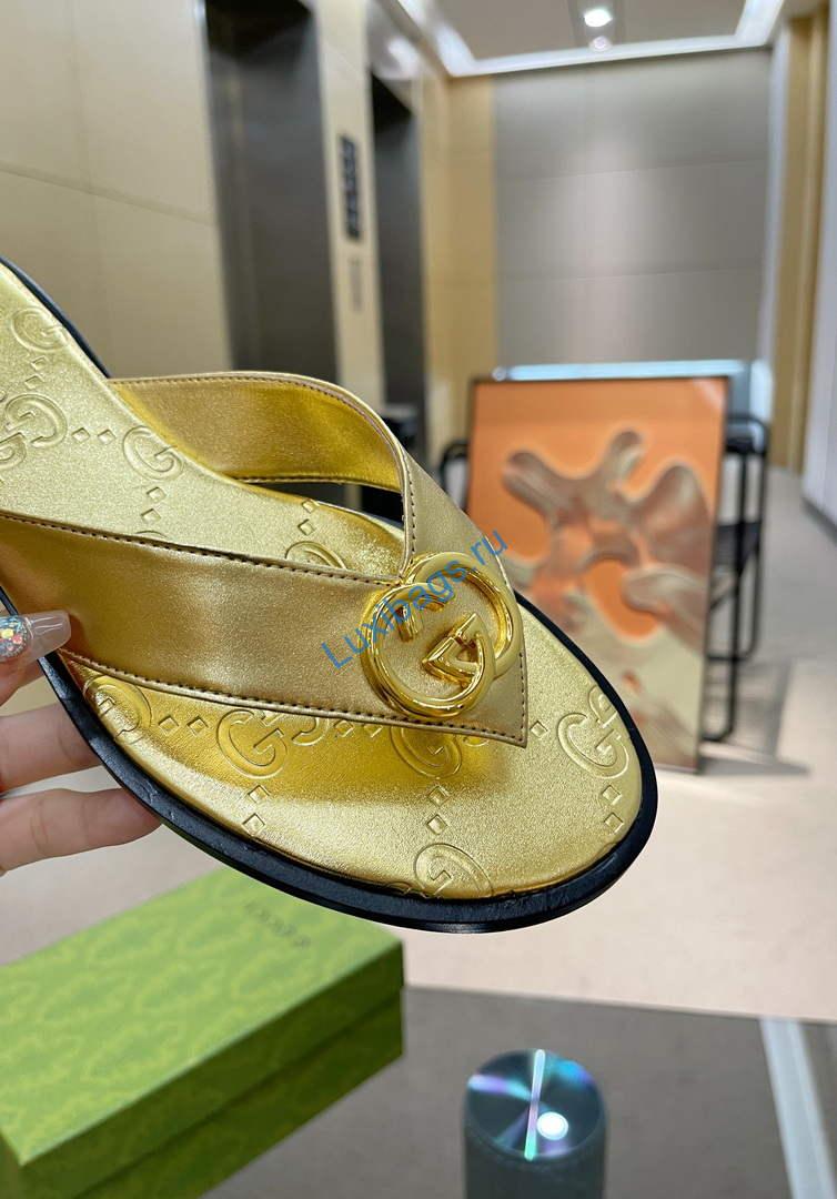 Gucci 695203 Men Women's Flip Flops Sandal G56254 | gucci 695203 men womens flip flops sandal g56254 5