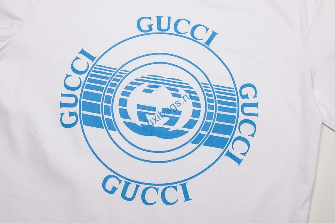 Gucci 717422 Logo print cotton jersey Men Women's T-shirt G38662 | gucci 717422 logo print cotton jersey men womens t shirt g38662 2