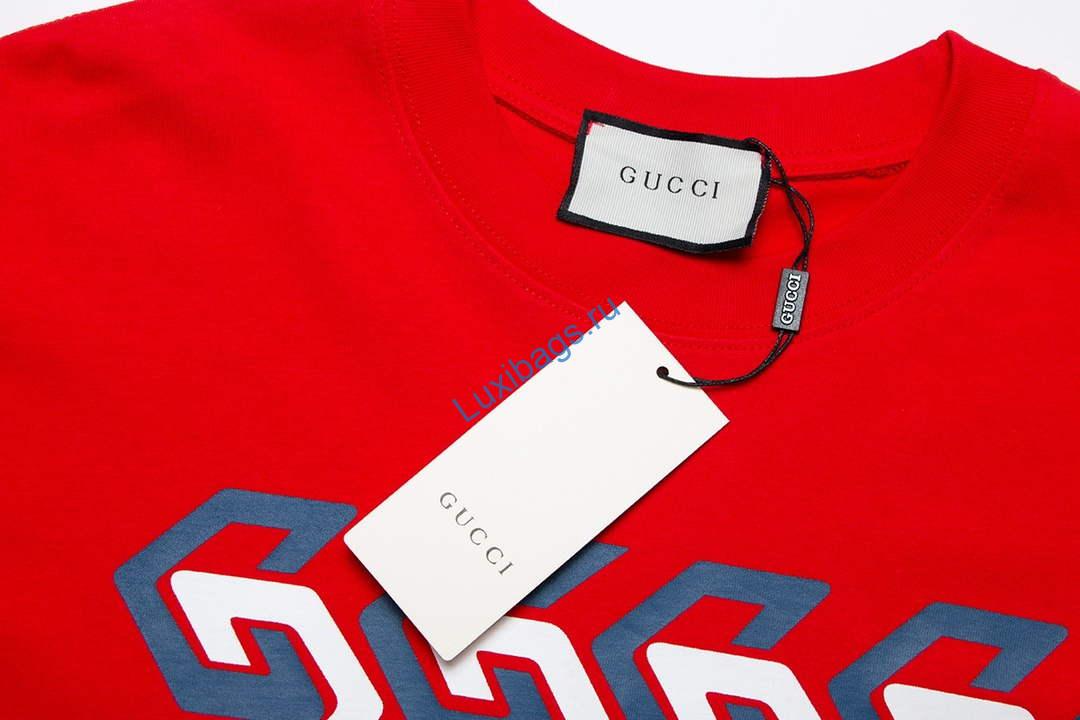 Gucci 717422 Logo print cotton jersey Men Women's T-shirt G38672 | gucci 717422 logo print cotton jersey men womens t shirt g38672 6