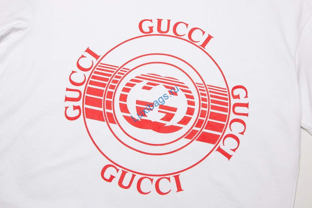 Gucci 717422 Logo print cotton jersey Women's T-shirt G38661 | gucci 717422 logo print cotton jersey womens t shirt g38661 2