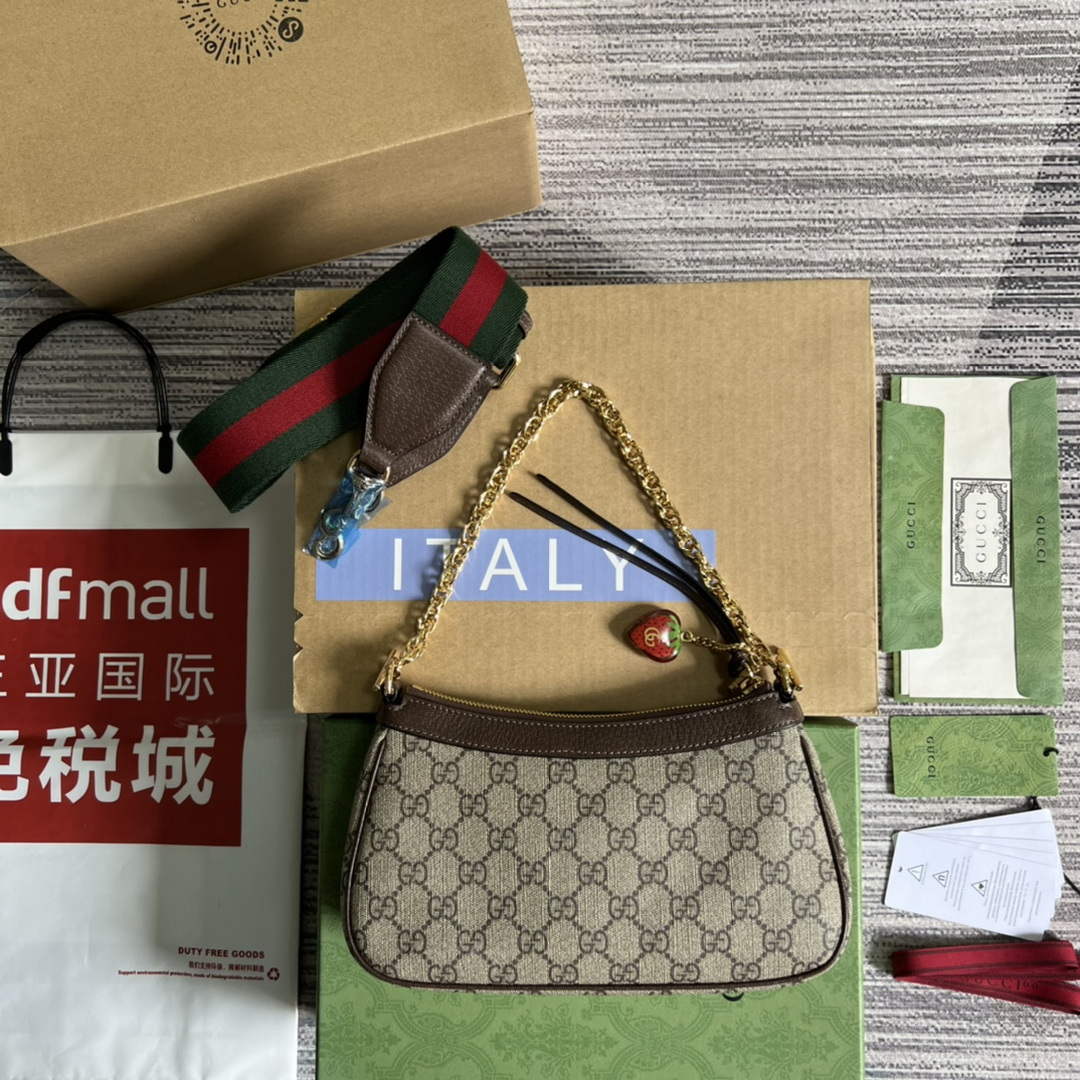 Gucci 735132 Ophidia small handbag Brown | gucci 735132 ophidia small handbag brown 2