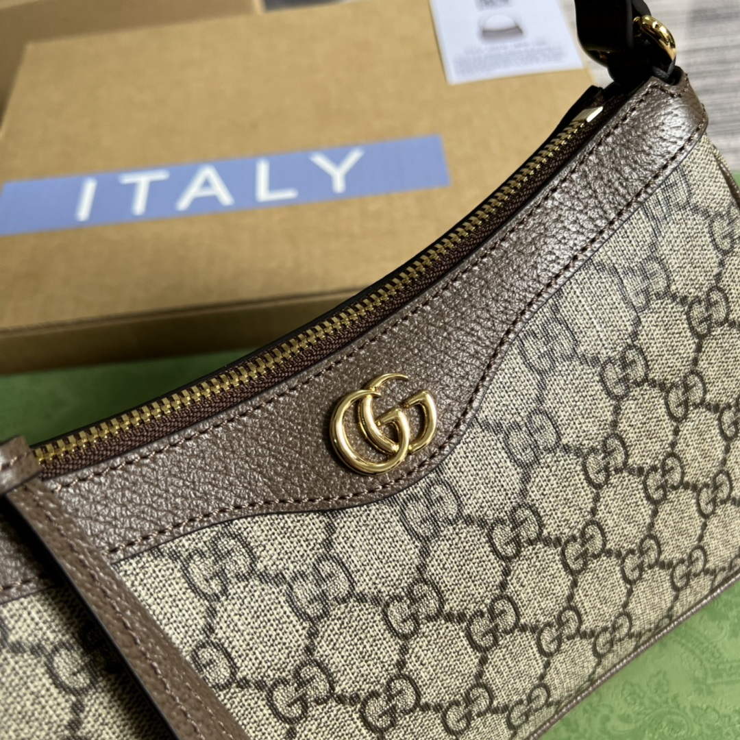 Gucci 735145 GG Supreme Ophidia small handbag Brown | gucci 735145 gg supreme ophidia small handbag brown 4