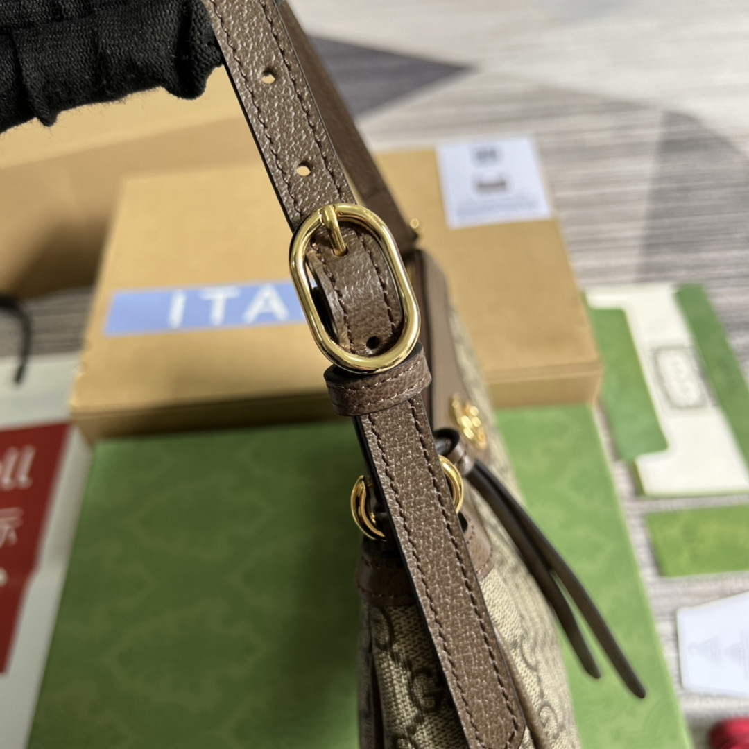 Gucci 735145 GG Supreme Ophidia small handbag Brown | gucci 735145 gg supreme ophidia small handbag brown 6
