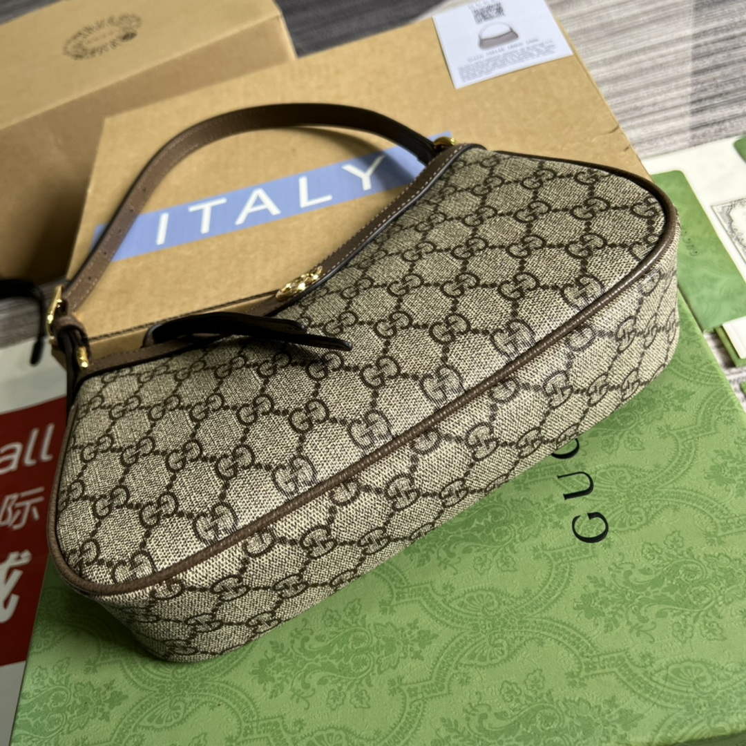 Gucci 735145 GG Supreme Ophidia small handbag Brown | gucci 735145 gg supreme ophidia small handbag brown 7