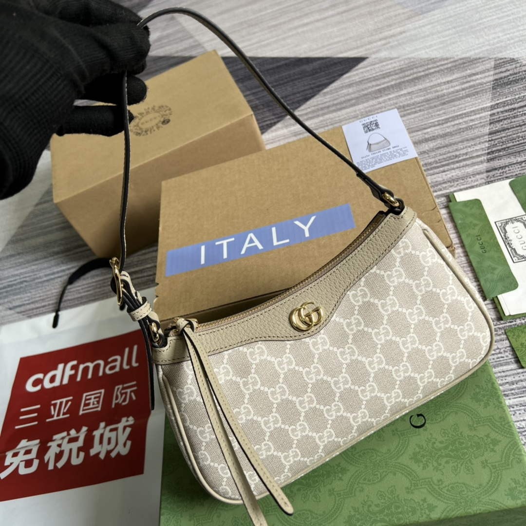 Gucci 735145 GG Supreme Ophidia small handbag Oatmeal | gucci 735145 gg supreme ophidia small handbag oatmeal 5