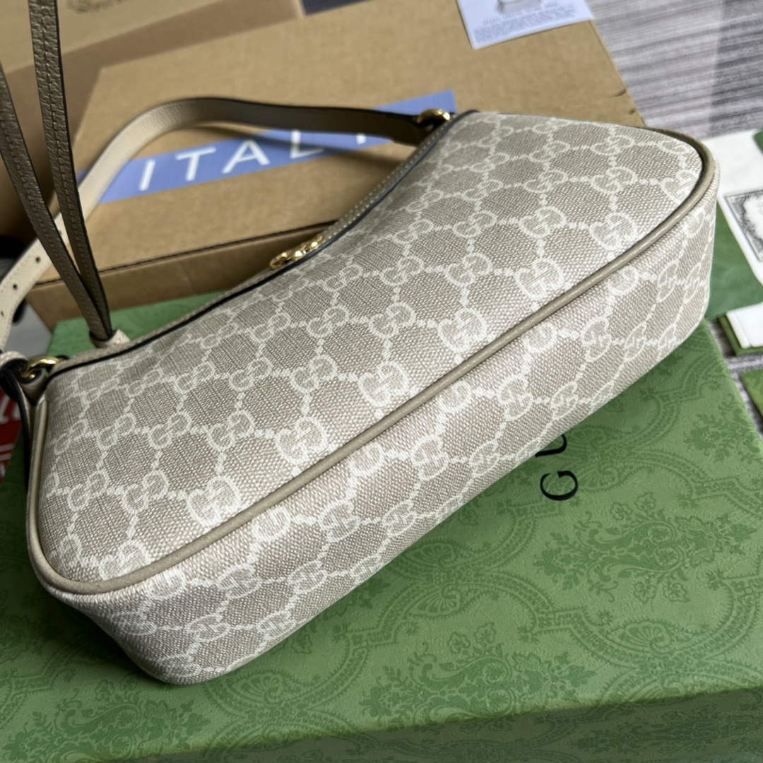 Gucci 735145 GG Supreme Ophidia small handbag Oatmeal | gucci 735145 gg supreme ophidia small handbag oatmeal 8