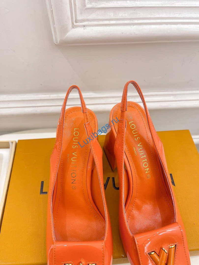 LV 1AB0BU Louis Vuitton Women's Shake Slingback Pump L68241 | lv 1ab0bu louis vuitton womens shake slingback pump l68241 8